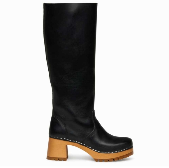 Swedish Hasbeens Anthropologie Knee-High Boots - Picture 1 of 8